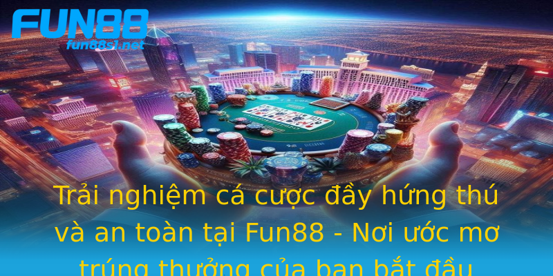 Trải nghiệm cá cược đầy hứng thú và an toàn tại Fun88 - Nơi ước mơ trúng thưởng của bạn bắt đầu Trải nghiệm cá cược đầy hứng thú và an toàn tại Fun88 - Nơi ước mơ trúng thưởng của bạn bắt đầu